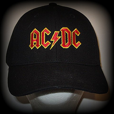 AC/DC - EMBROIDERED BASEBALL CAP - Adjustable Velcro Back -Unisex